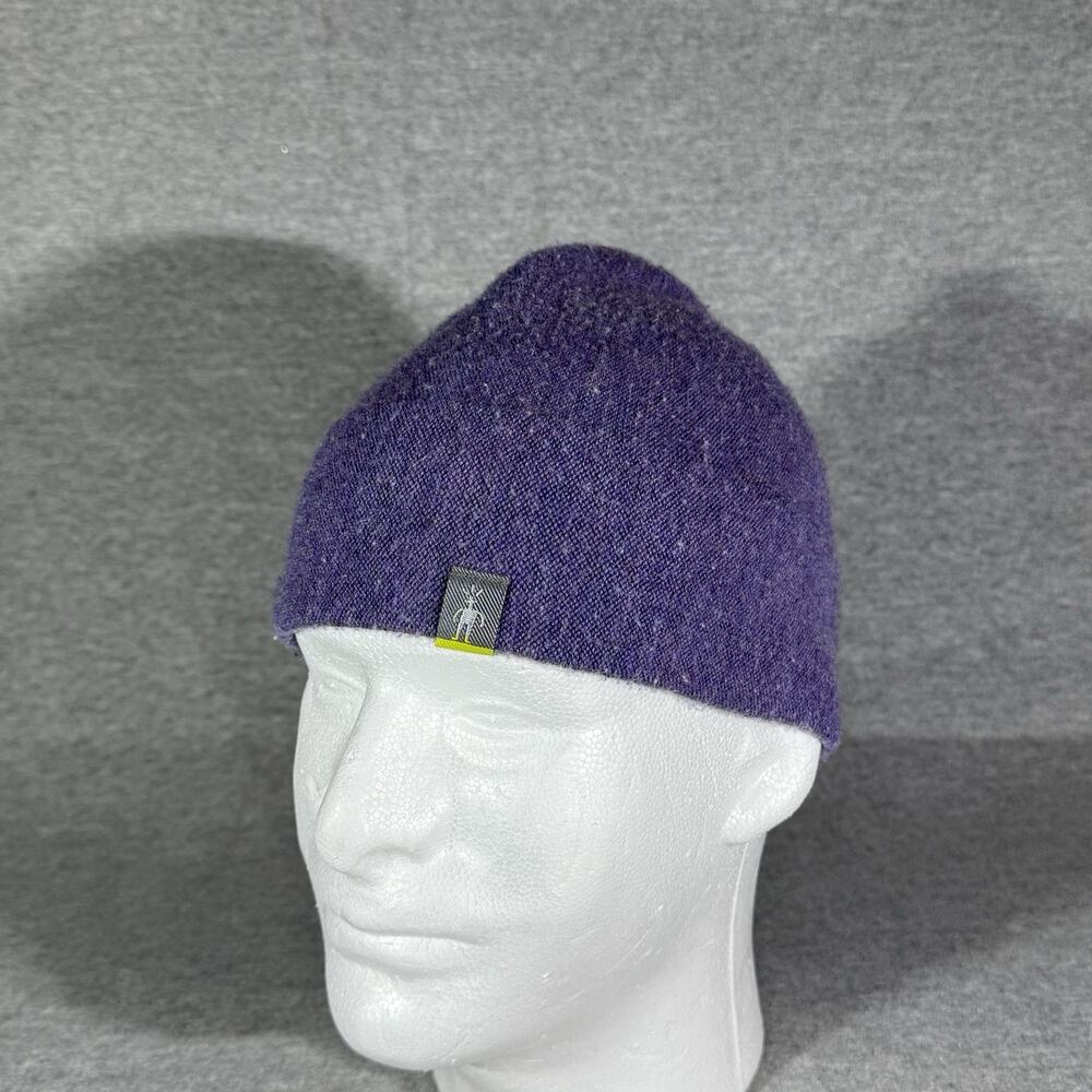 SmartWool The Lid Merino Wool Blend Beanie Hiking Hat Purple